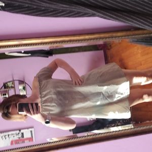 Blackish blue striped dress